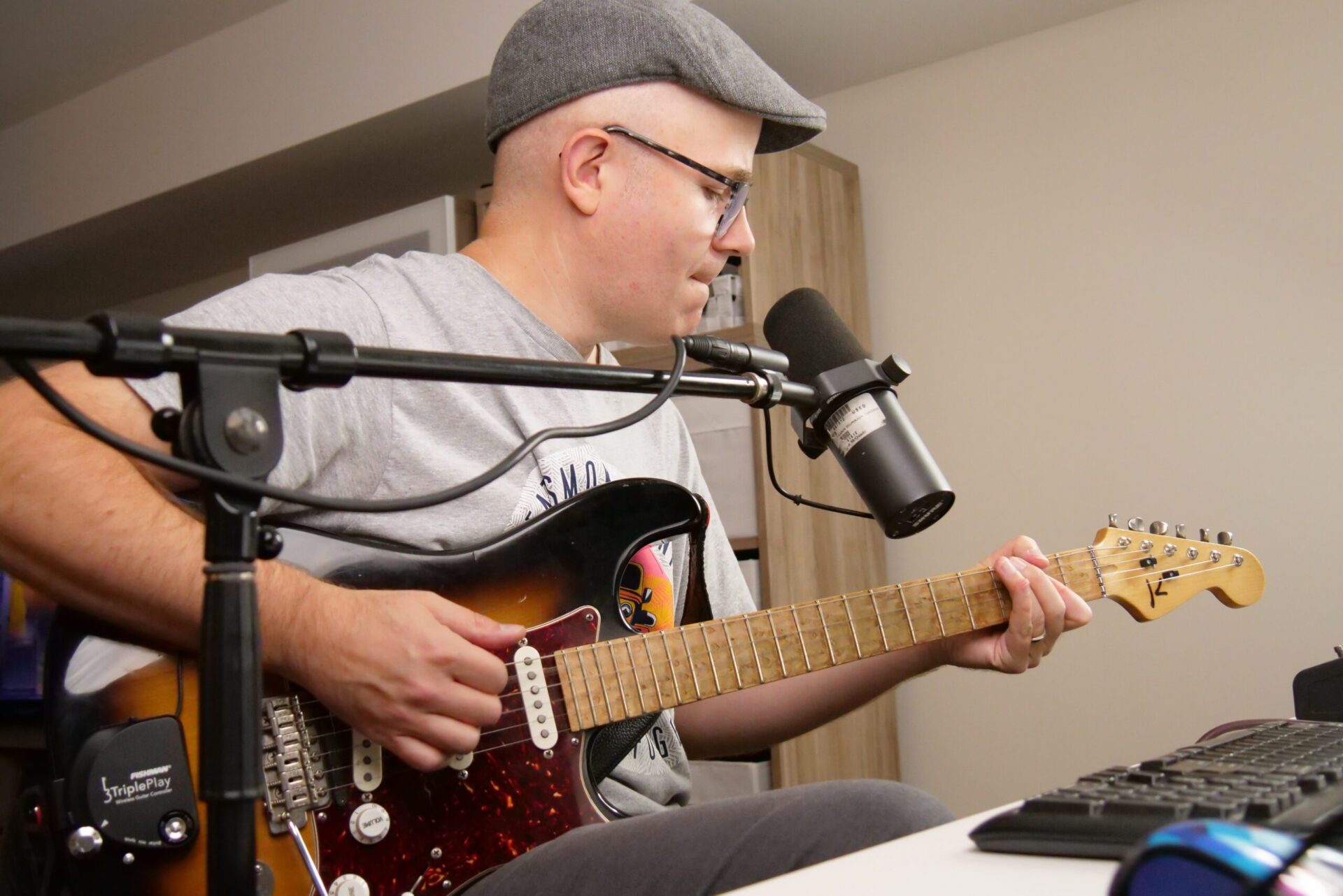 sean meredith-jones with guitar